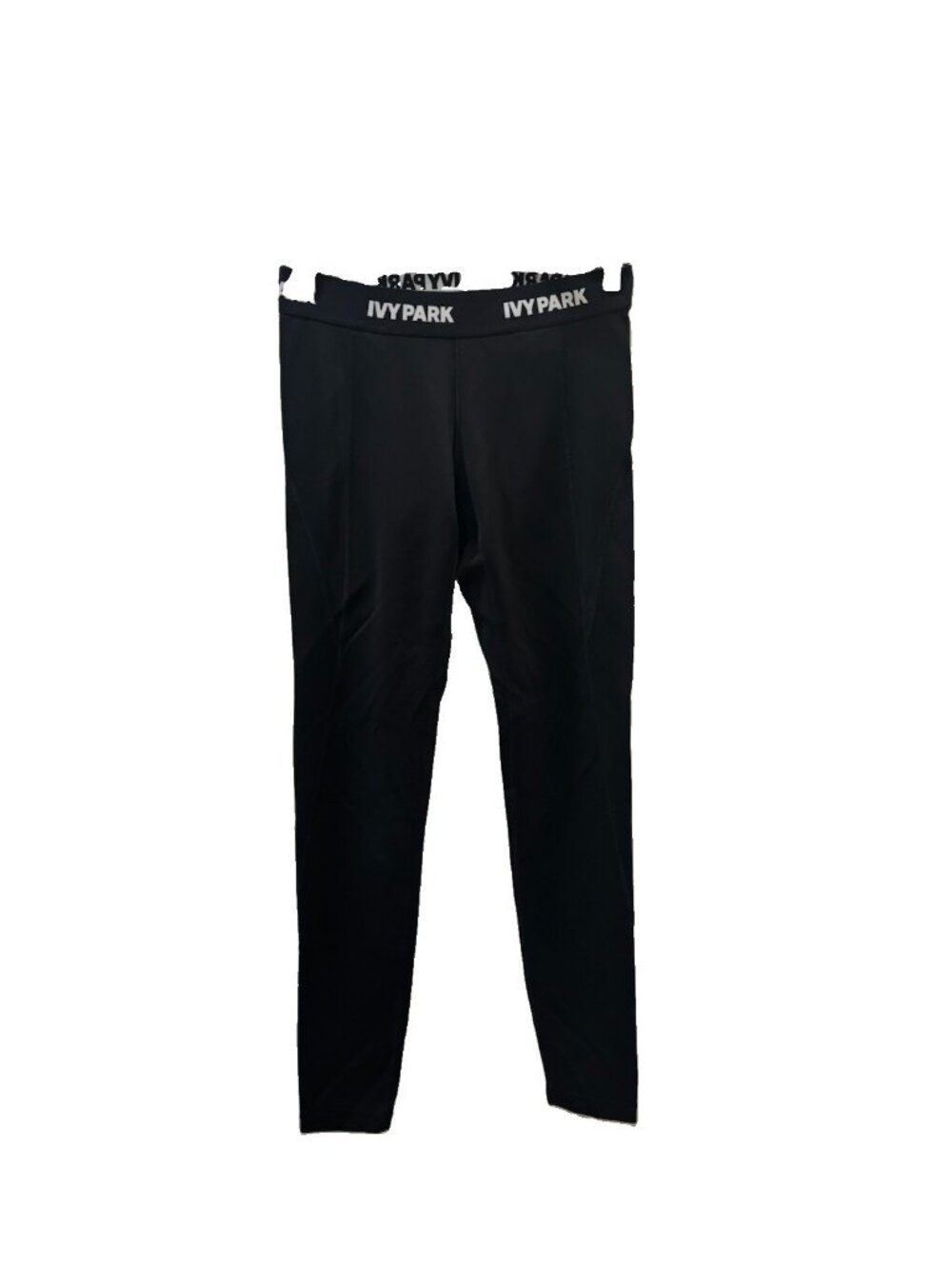 Ivy Park Black Elastic Logo Waist Leggings, Size M Casual Athleisure Running